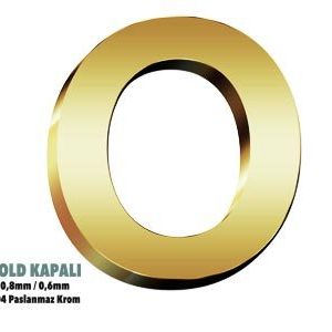 Gold Kapalı Kutu Harf