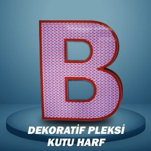 Dekoratif Pleksi Kutu Harf