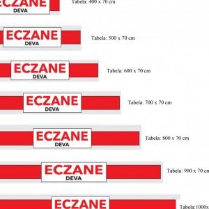 Eczane Tabelası İmalatı 200x45